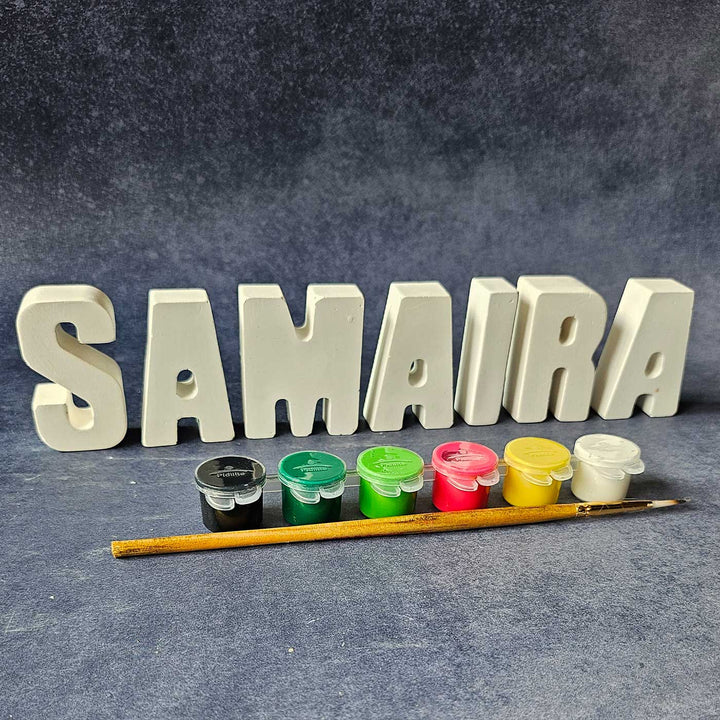 Personalized Ready to Paint Clay DIY Kit For Kids