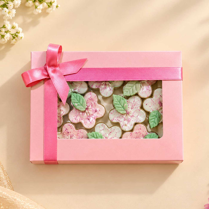 10 pc | Handmade Blossom Glow Jasmine Scented Soy Wax Tealight Candle