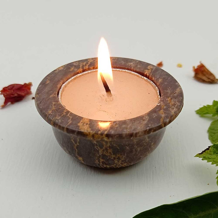 Handmade Multicolour Huda Unique Candle Holder | Set of 4