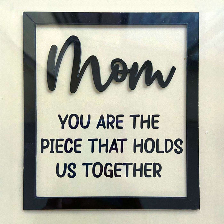 Personalized Handmade Puzzle Theme MDF Wood Decorative Plaque For Mothers