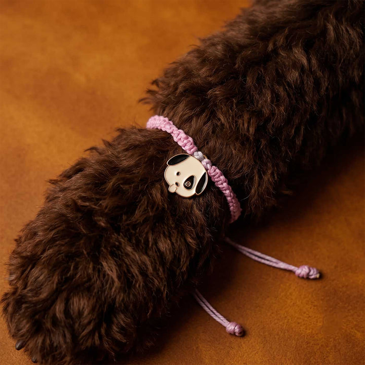 Handmade Doggo Design Metal Rakhi For Brother