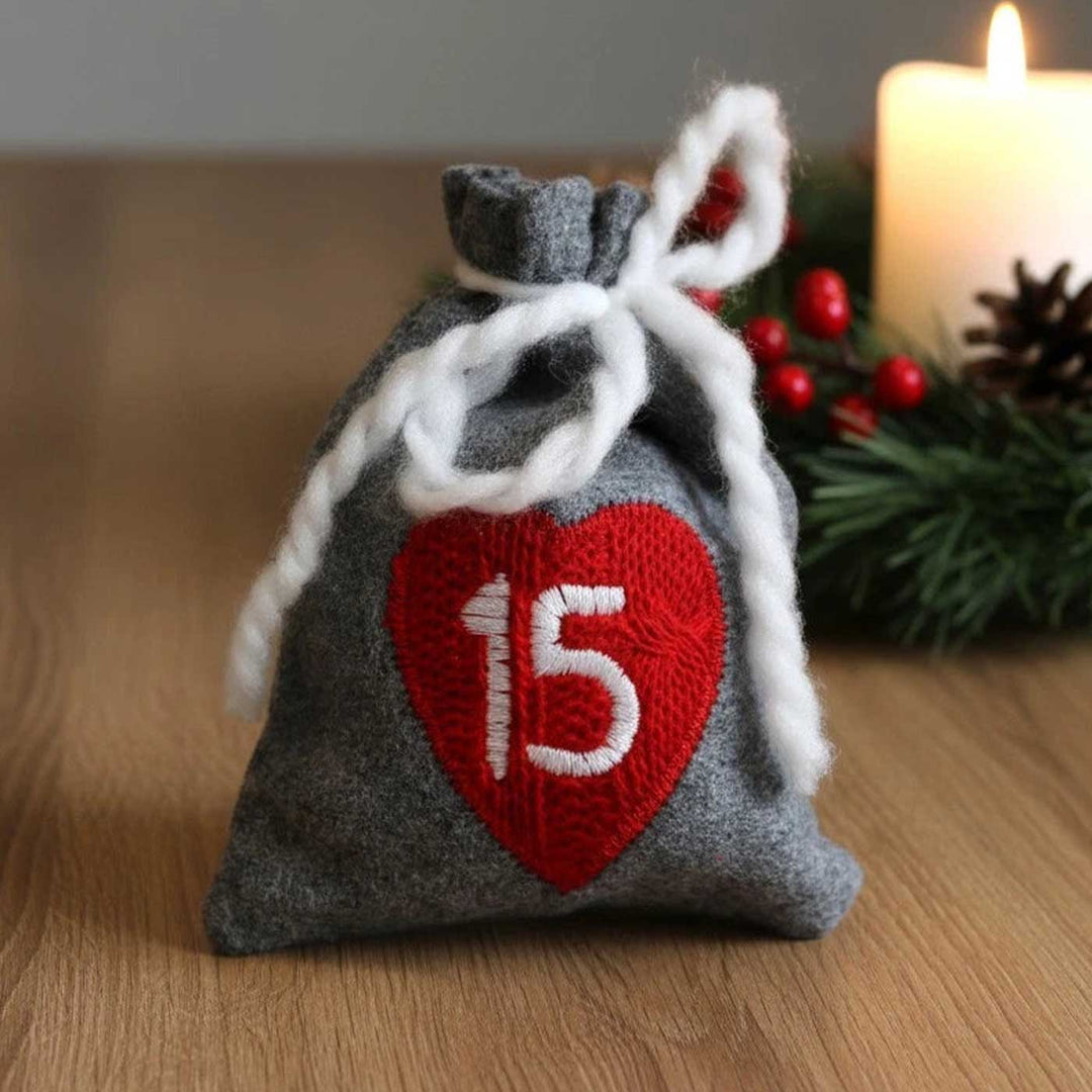 Handmade Felt 24 Days Of Joy Garland Advent Calendar