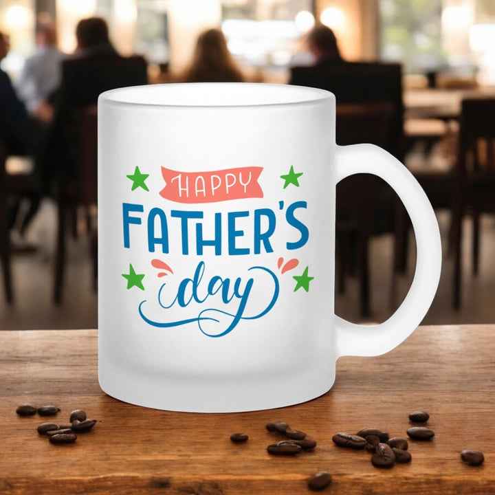 Printed Father'S Day Theme Glass Mug