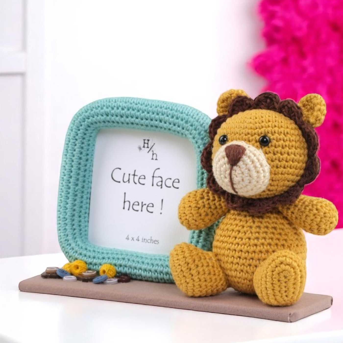Buy Handmade Crochet Photo Frame for Kids Online On Zwende