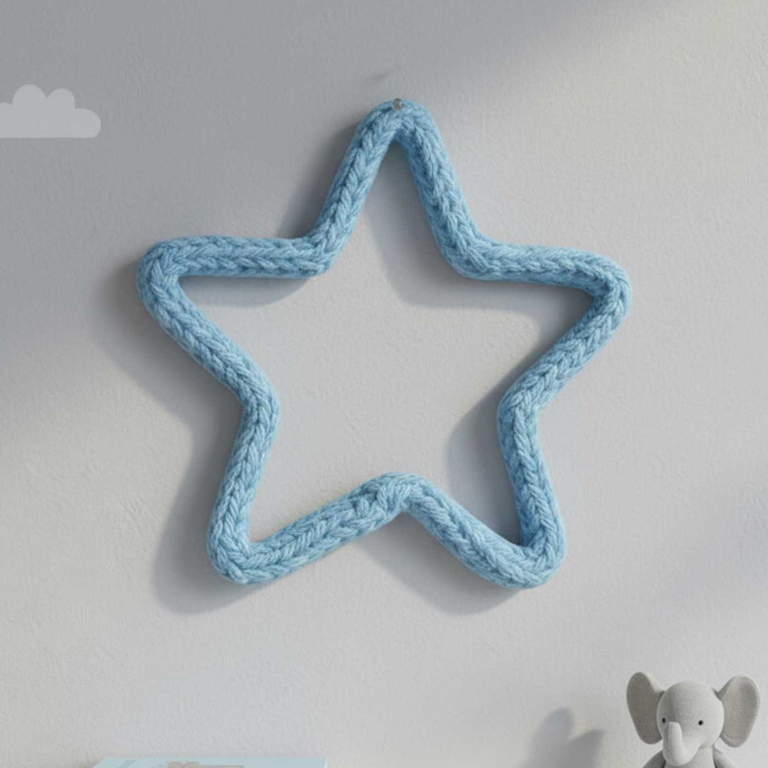 Handmade Knitted Wire Star Hanging