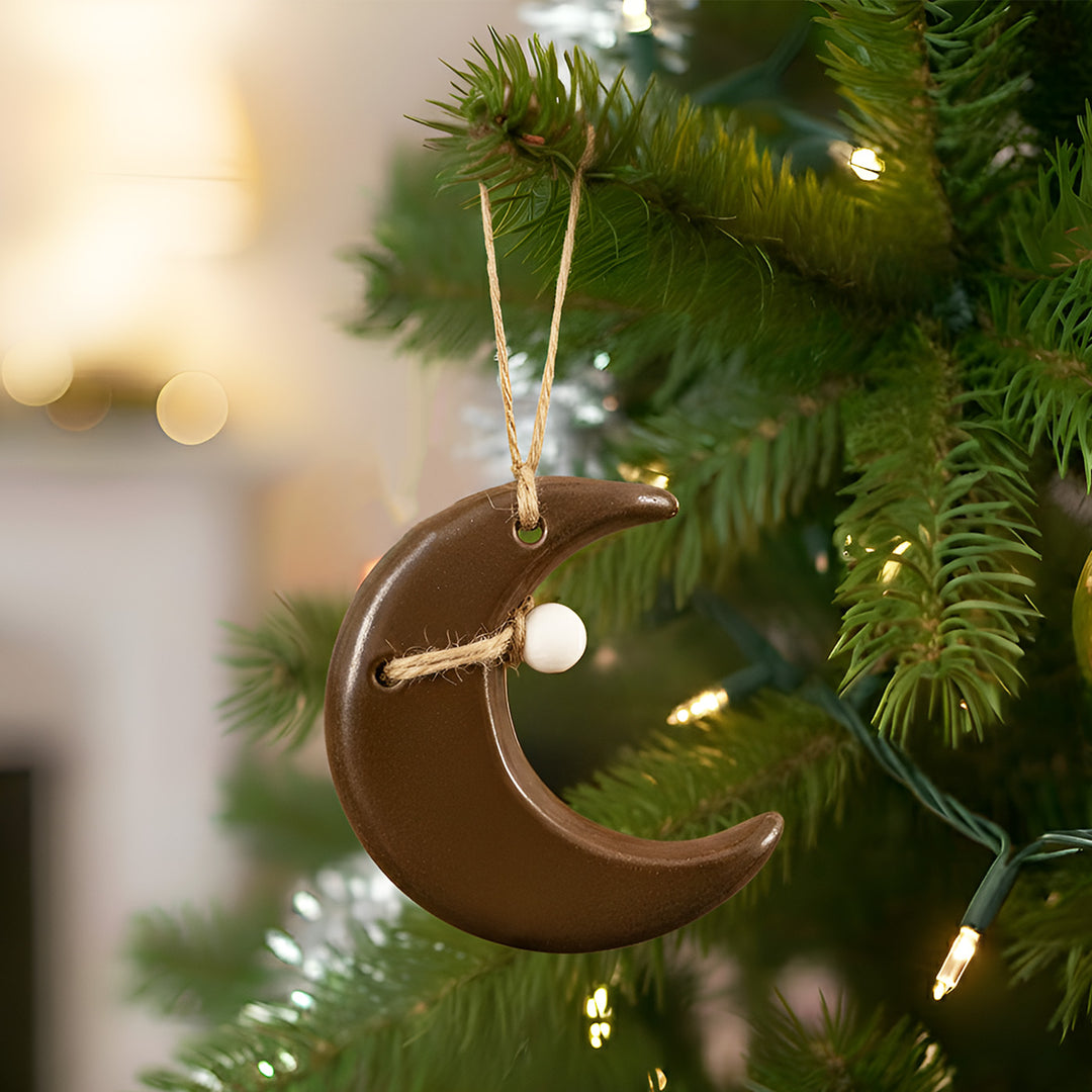 Handmade Midnight Whimsy Ceramic Ornament For Christmas Tree Decoration