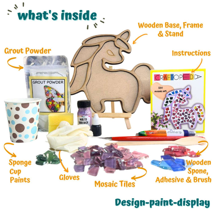 Unicorn Theme Mosaic Art DIY Kit