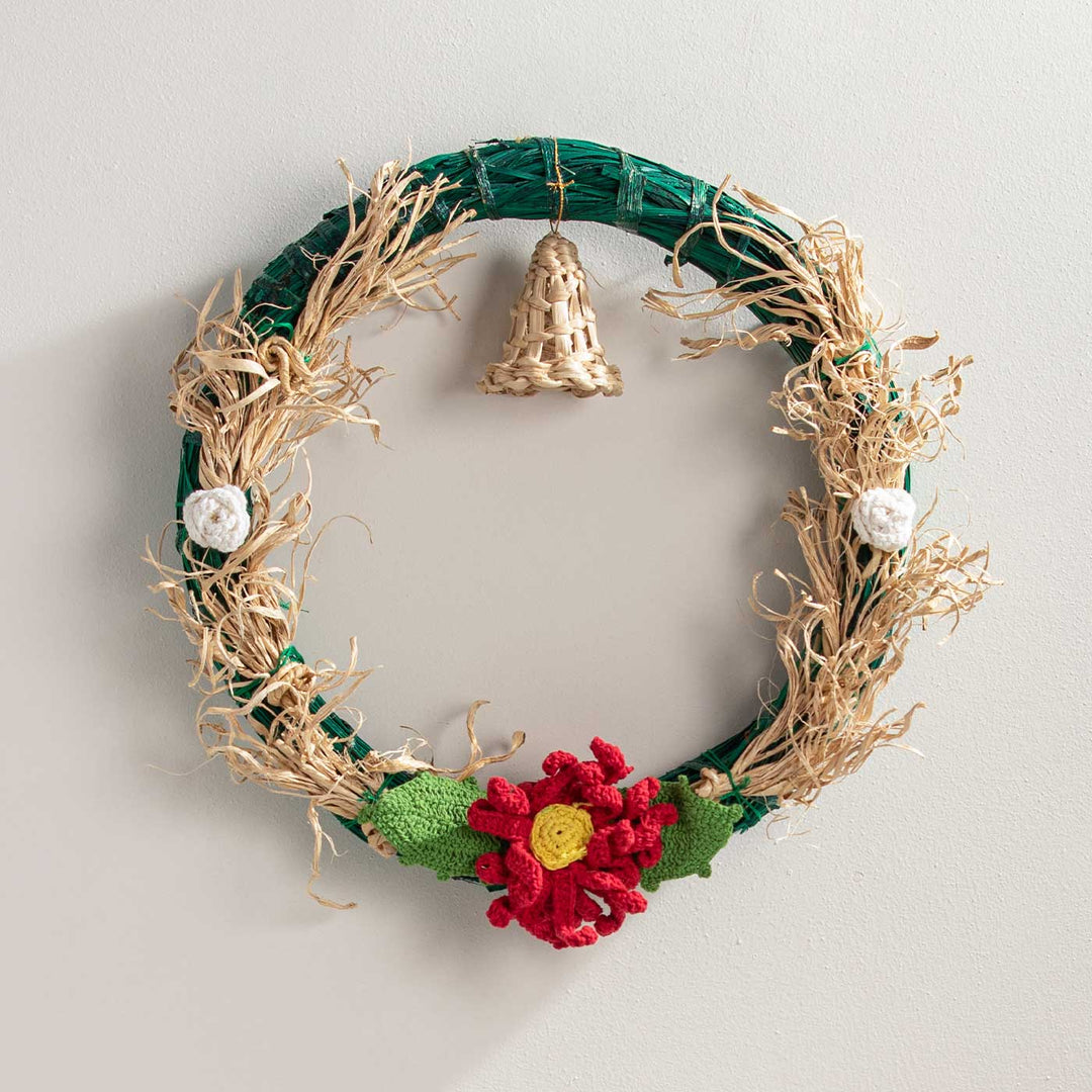 Lightweight Handmade Bamboo Jolly Bell Wreath