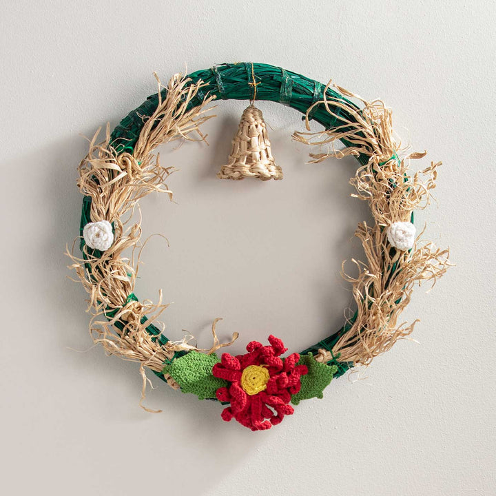 Lightweight Handmade Bamboo Jolly Bell Wreath