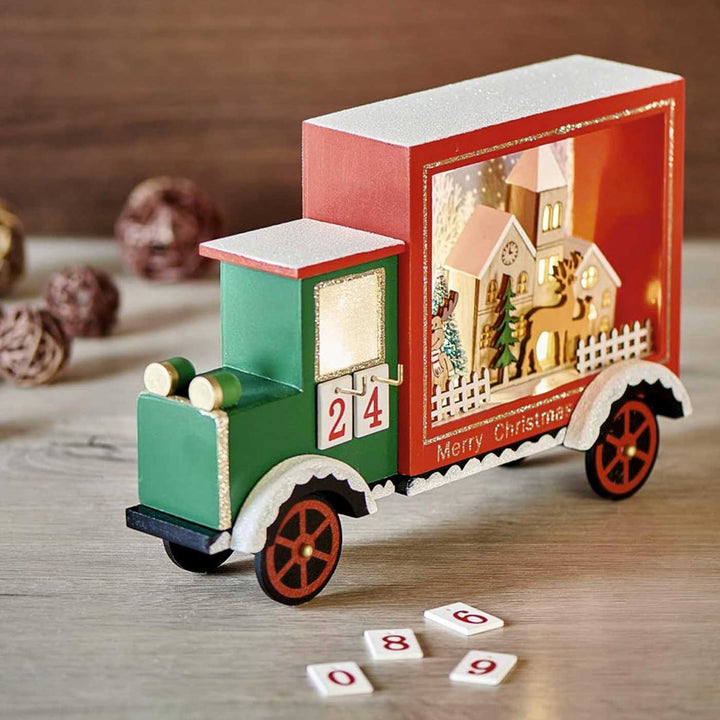 Handmade Light Up Snowy Village Advent Calendar