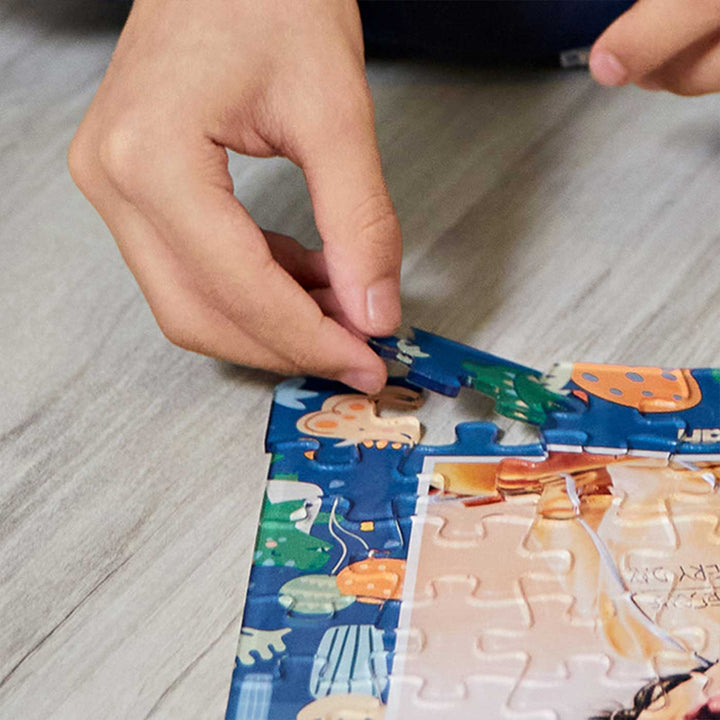 Photo Personalized Dino Party Theme Acrylic Puzzle