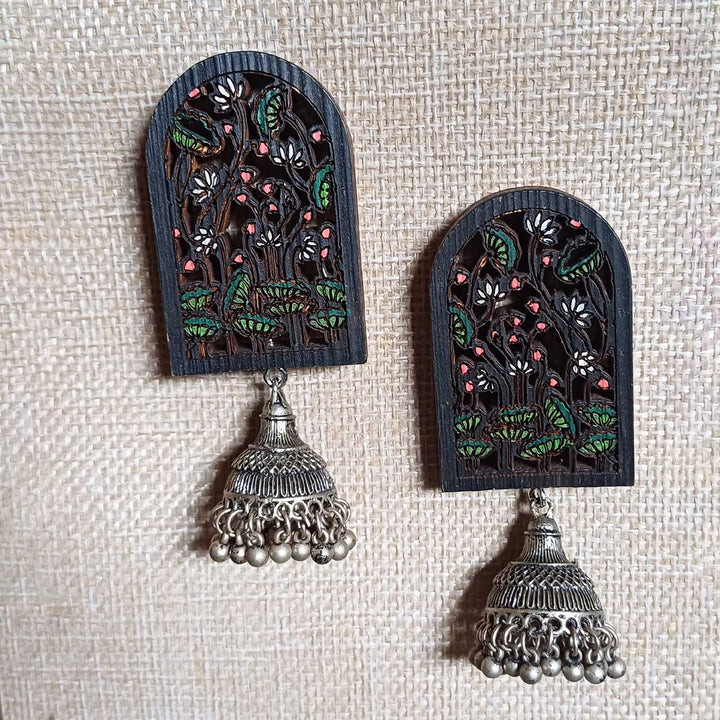 Handmade Black Forest Wooden Earrings