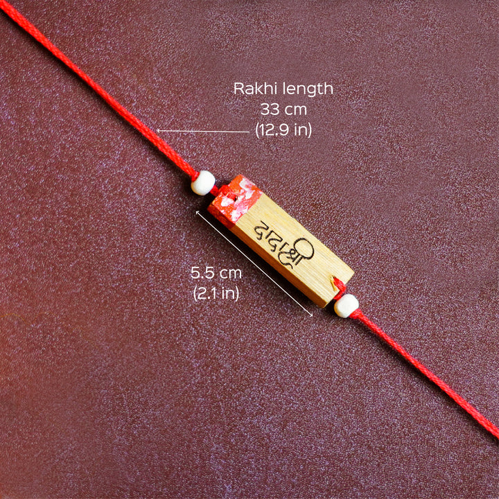 Handcrafted Eco Friendly Bamboo Rakhi | Set of 6