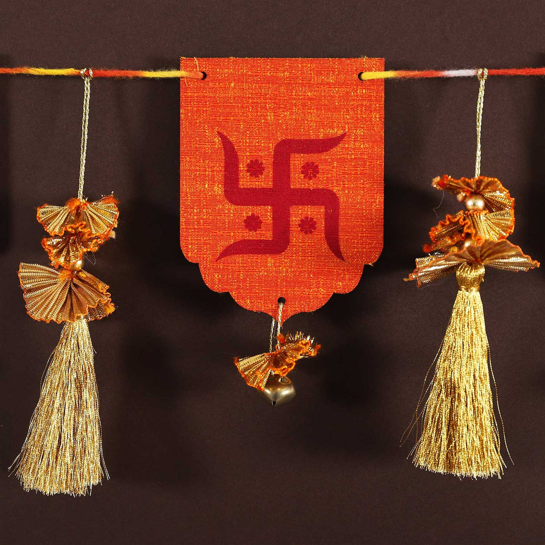 Handmade Swastik Bandhanvar Paper Toran