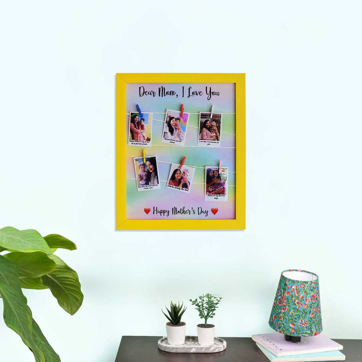 Photo Personalized Hanging Frame MDF Decorative Plaque For Mom