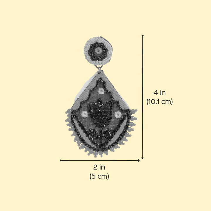 Handmade Beaded Floral Earrings