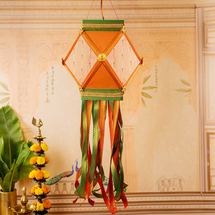 Paithani Handmade Decorative Raghu Akash Kandil/Lantern
