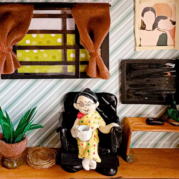 Photo Personalized Handmade Miniature Clay Room Theme Wooden Decorative Plaque