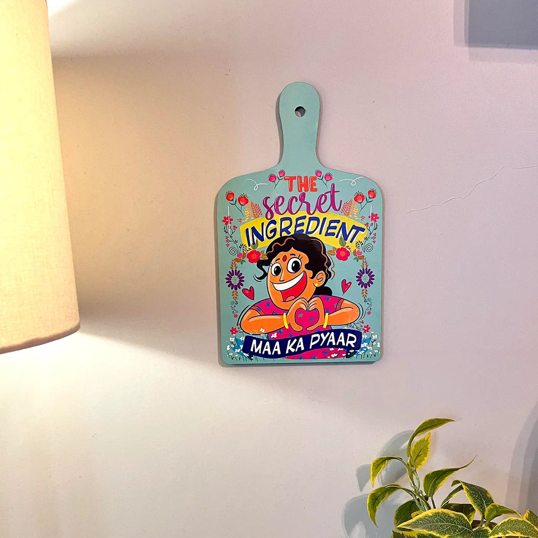 Printed Maa Ka Pyaar Theme MDF Wood Wall Decor