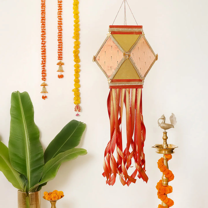 Paithani Handmade Decorative Raghu Akash Kandil/Lantern