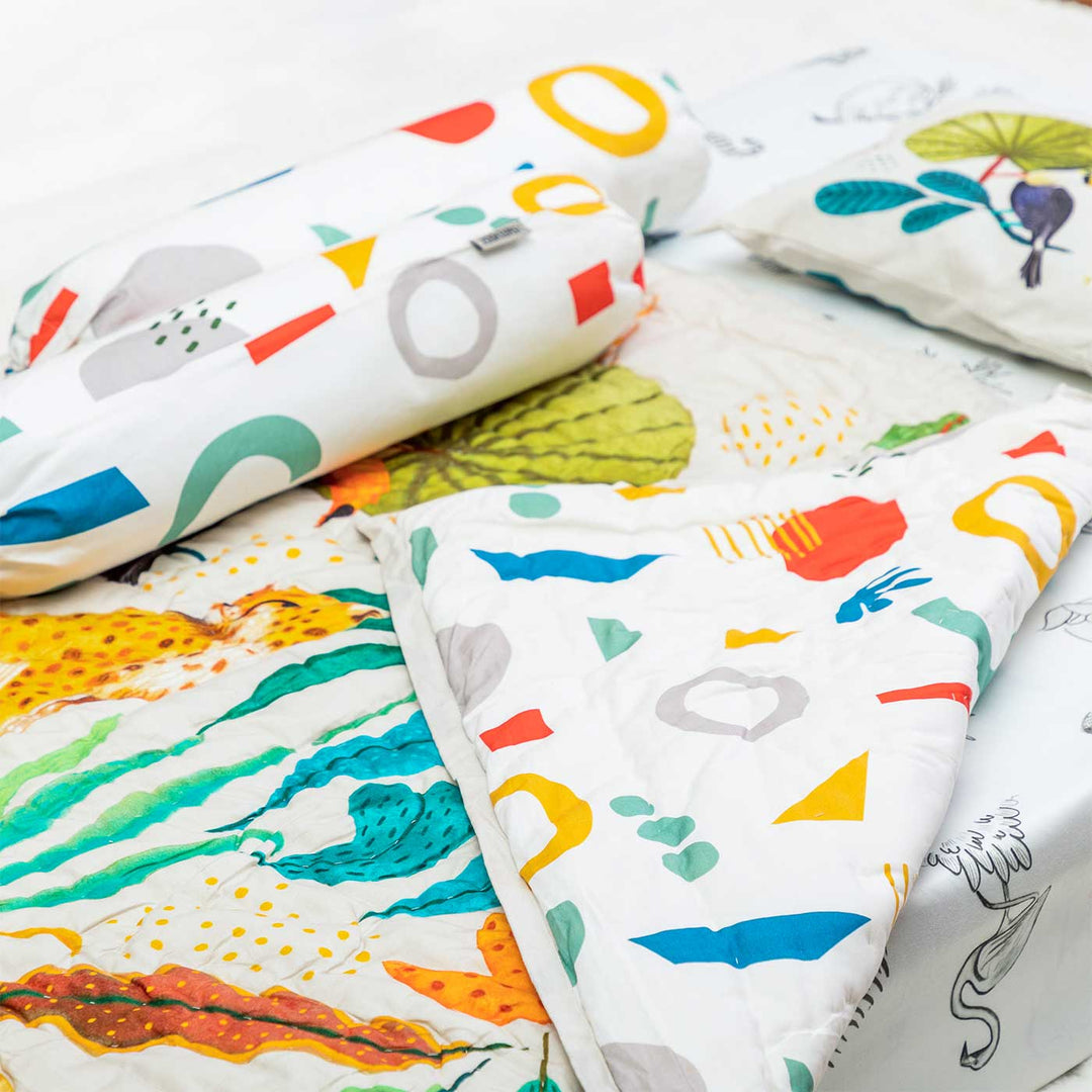 Personalized The Forest Is My Playground Theme Baby Bedding | Set Of 5