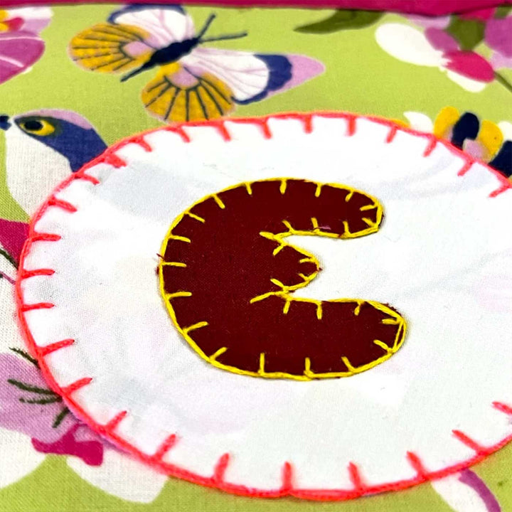 Handmade Multicolored "Cheers" Upcycled Fabric Bunting