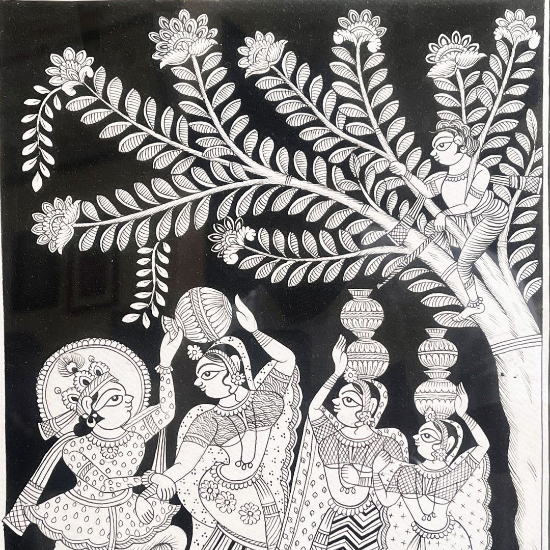 15 X 11 Inch | Krishna Leela Paper Phad Painting