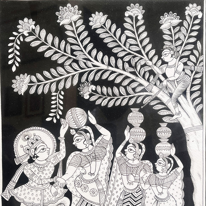 15 X 11 Inch | Krishna Leela Paper Phad Painting