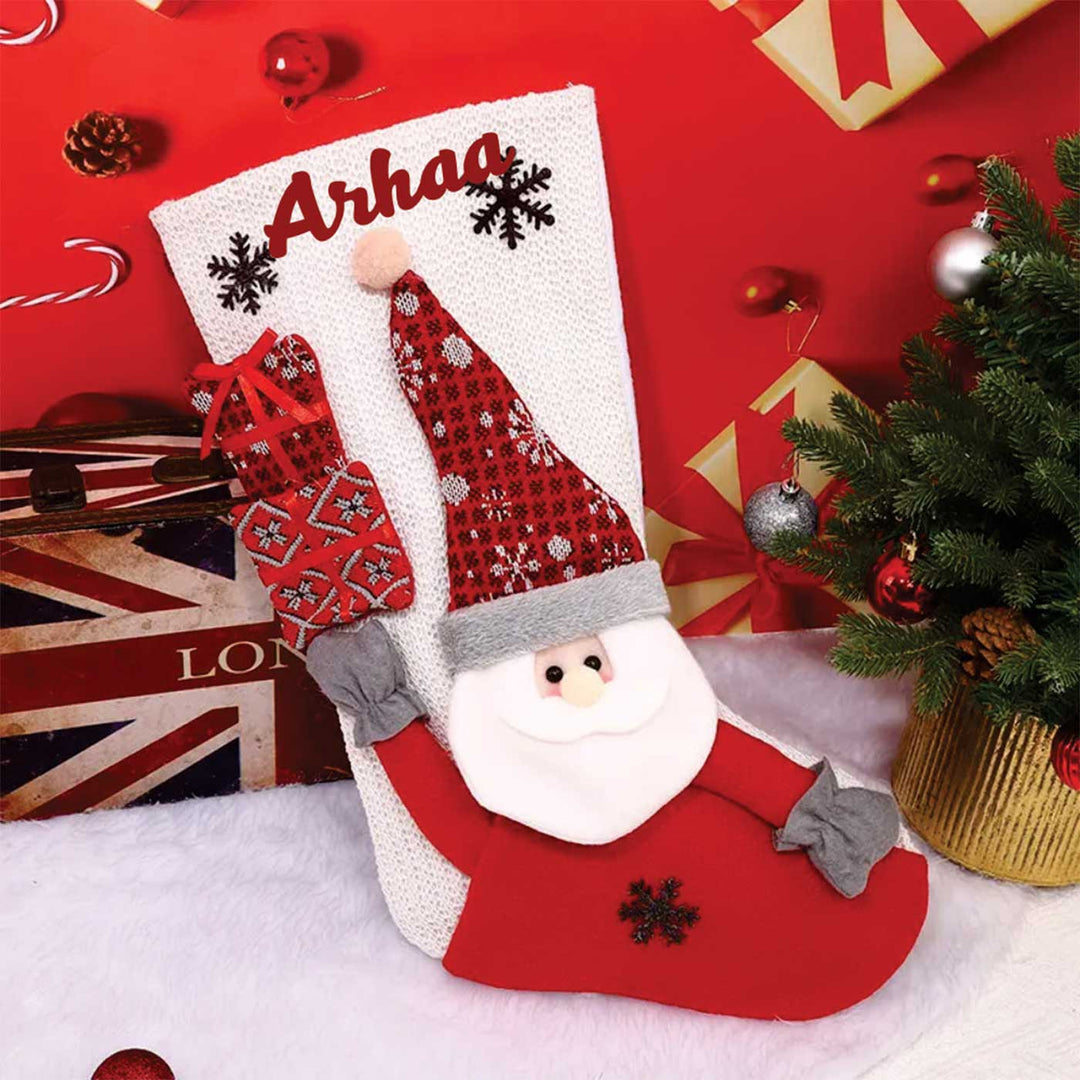Personalized Surprise Wishes Felt Stockings For Christmas Decoration