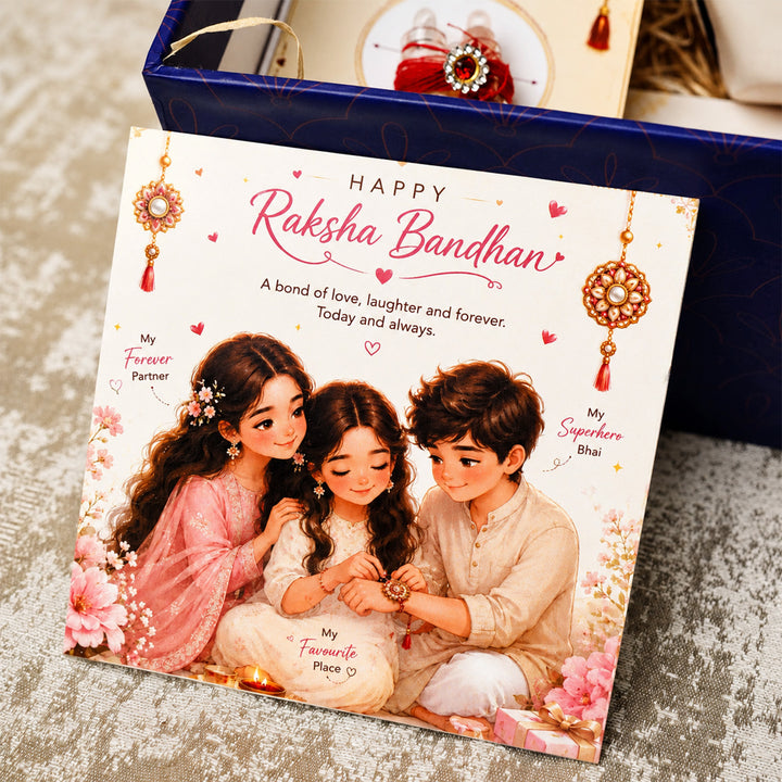 "Best Bhai Ever" Mug Ceramic Rakhi Hamper With Rakhi & Roli Chawal For Brother