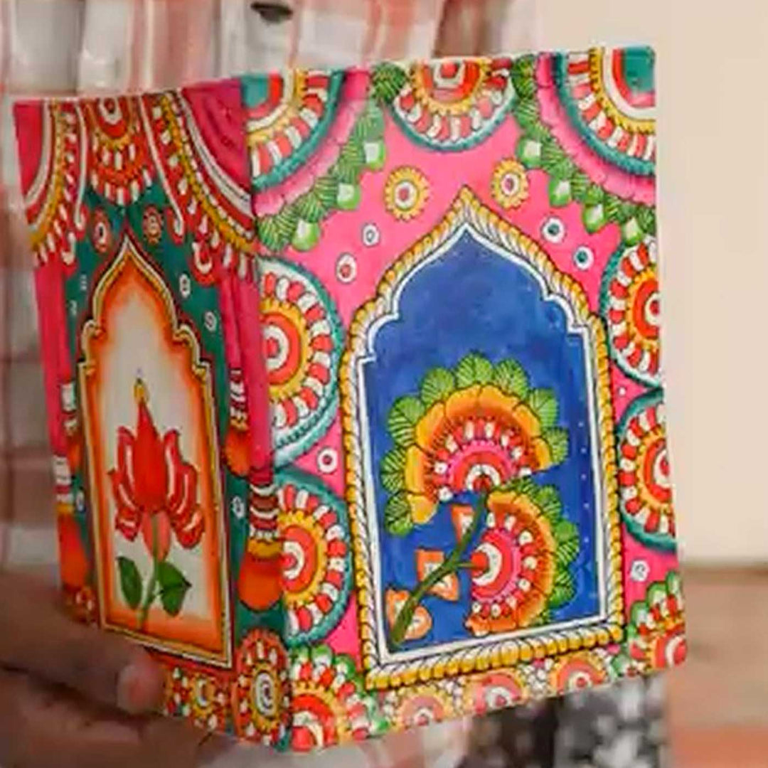 Contemporary Tholu Bommulata Leather Kandil Workshop