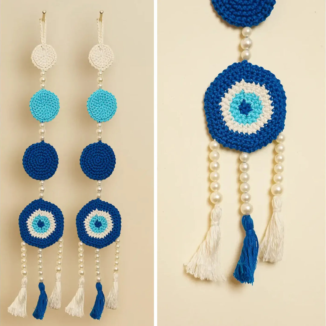 Handmade Evil Eye Crochet Hanging