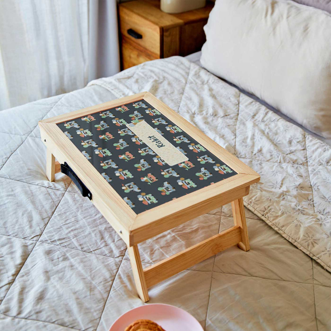 Personalized Ice Cream Fun Theme Wooden Foldable Desk