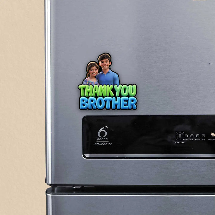 Photo Personalized "Thank You Brother" Acrylic Fridge Magnet