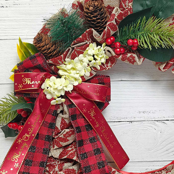 Handmade Holiday Heritage Cotton Wreath