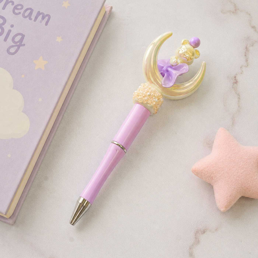 Cute Character "Moon" Theme Topper Pen For Kids
