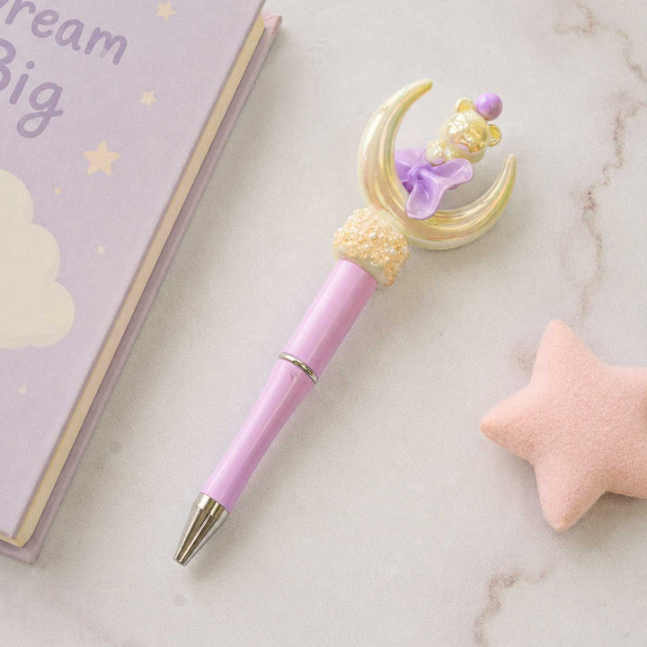 Cute Character "Moon" Theme Topper Pen For Kids