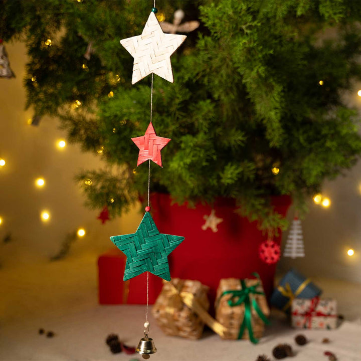 45 Inch | Handmade Bamboo Little Star Decorative Hanging