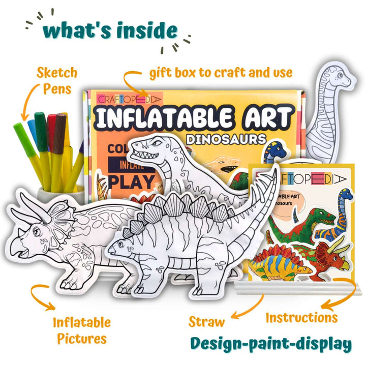 Inflatable Dinosaur Theme Painting DIY Kit