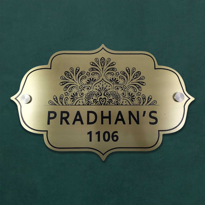 Personalized Weatherproof Elegant Stainless Steel Name Plate