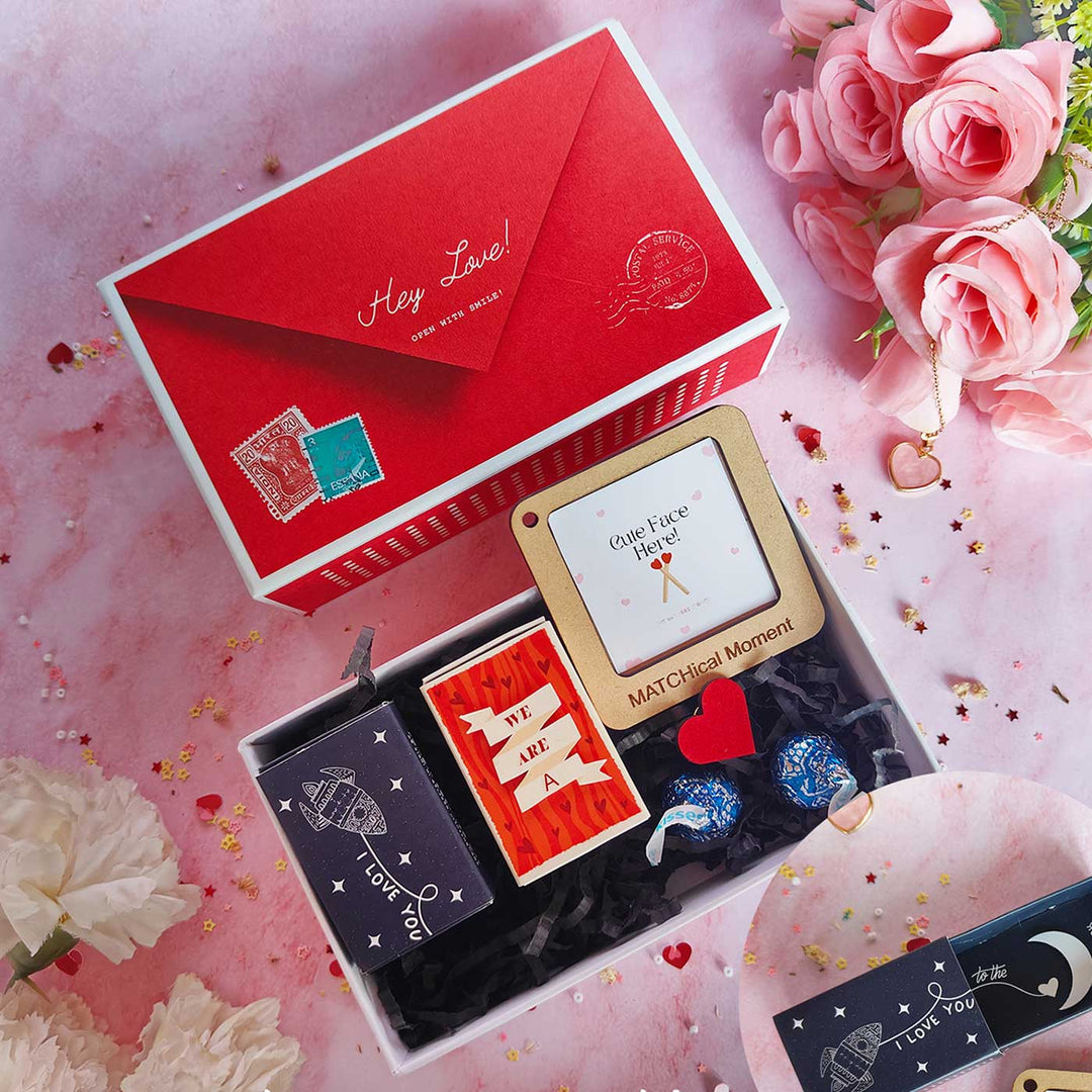 7 Pc | Photo Personalized All Things Cute Valentine Surprise Gift Hamper | Valentine’s Gifting
