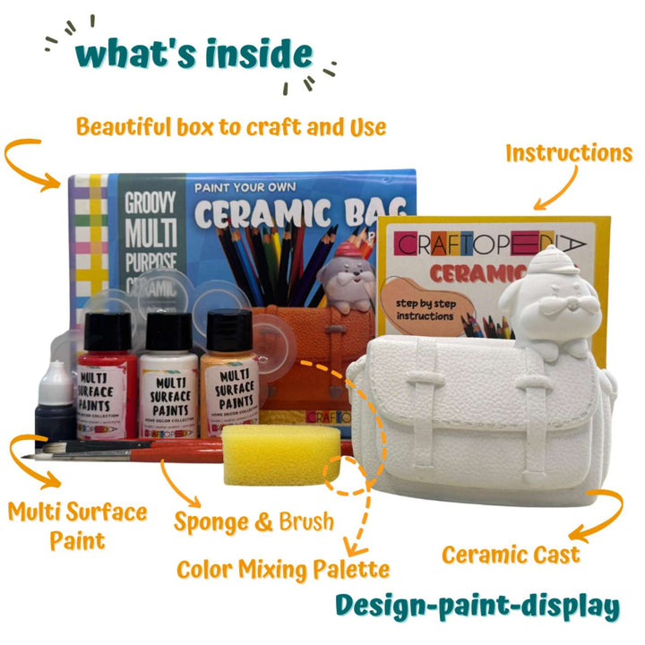 Bag Shaped Puppy Theme Vase DIY Kit