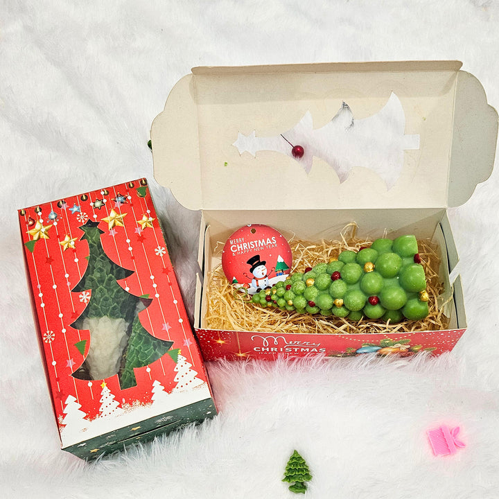 Handmade Bubble Christmas Tree Soy Wax Candle