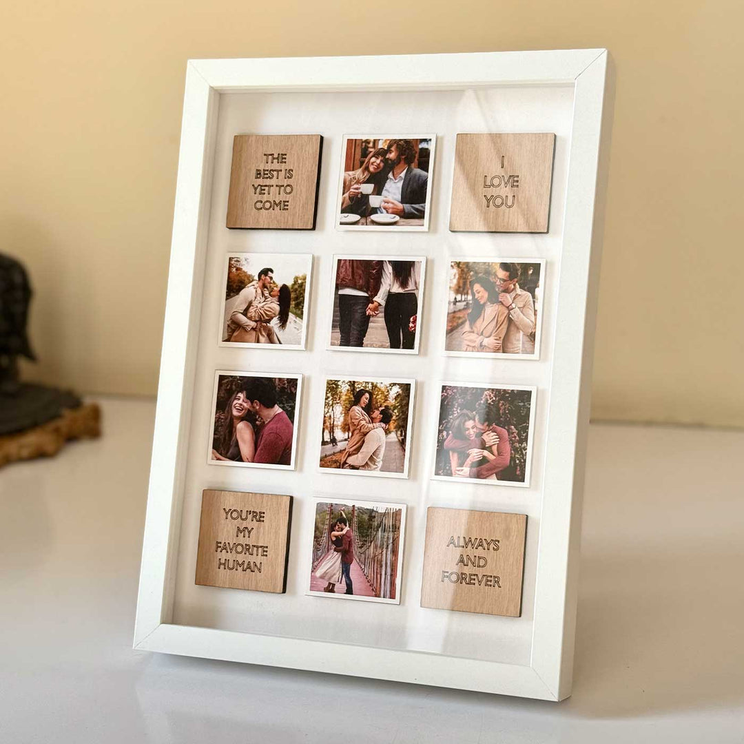 Personalized Photo Grid Frame For Couples