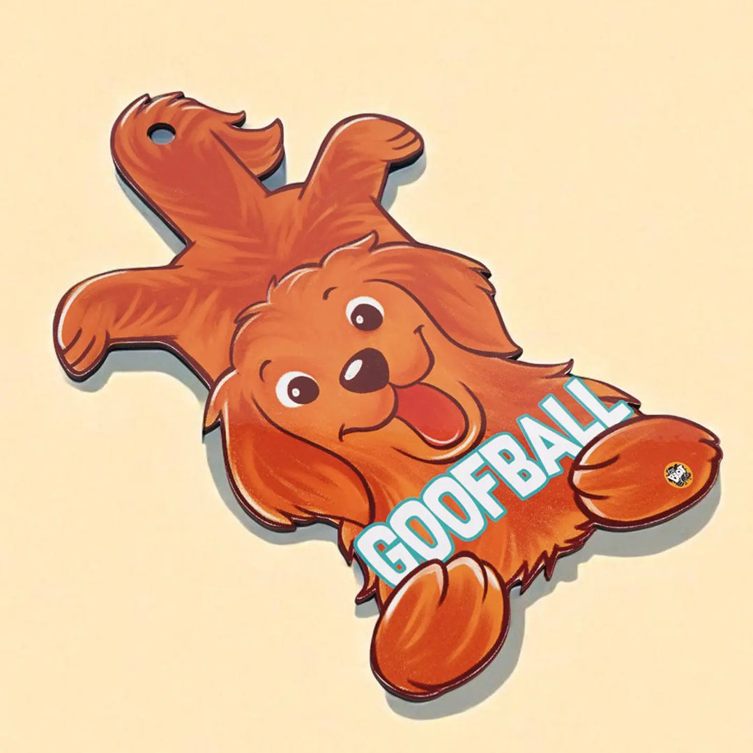 Printed Golden Retriever Theme "Goofball" MDF Wood Wall Decor