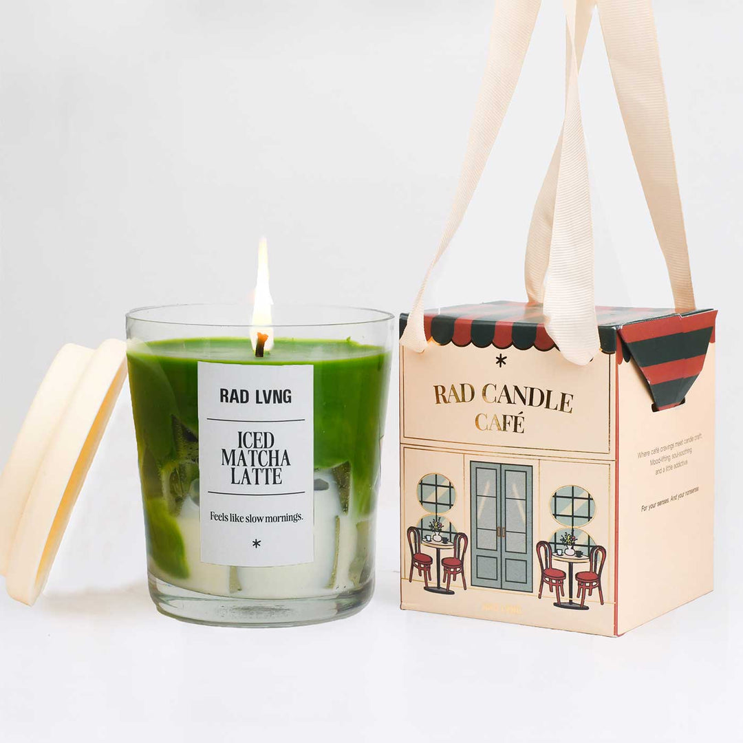 Hand Poured Iced Matcha Latte Grande Scented Soy Wax Candle