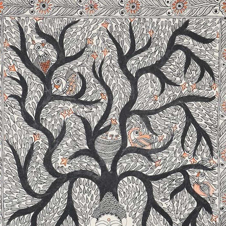 8 X 11 Inch | Handmade Paper Buddha Serene Painting