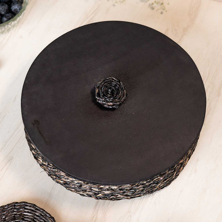 Handmade Ecofriendly Grass Woven Earthy Sophistication Sabai Roti Box