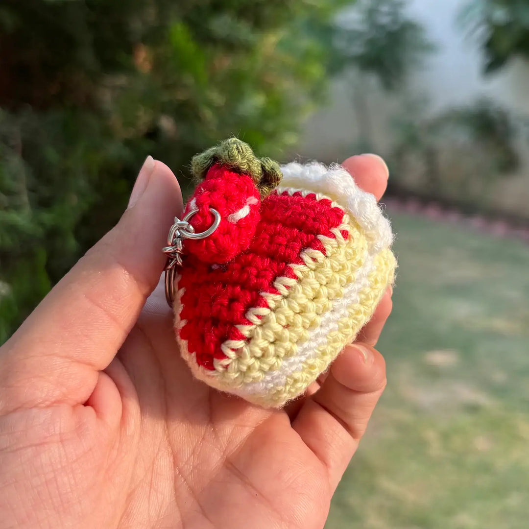 Handmade Crochet Pastry Cotton Bag Charm