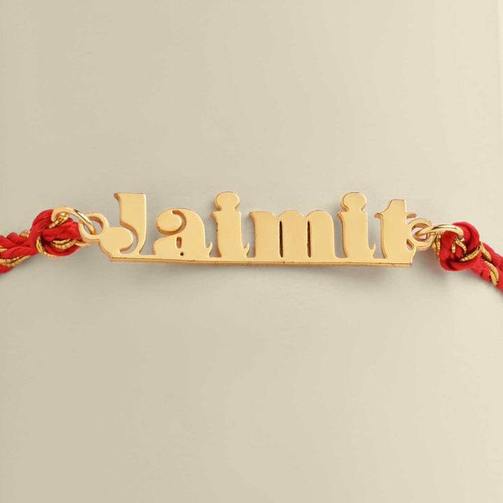 Personalized Handmade Supreme Design Metal Rakhi